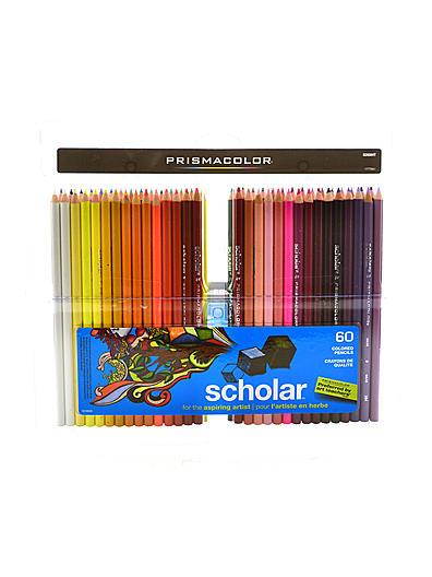 Prismacolor Scholar Color Pencil Assrt Gift Set/60 NEW