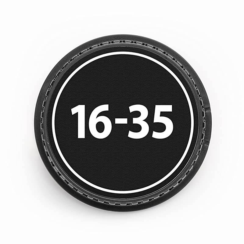 Rear Lens Cap Covers for Nikon Cameras with Focal Length Identifier (16-35mm)
