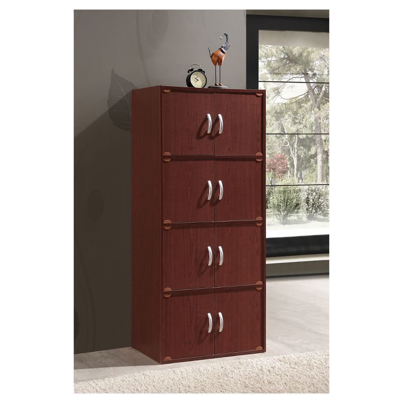 Storage Cabinet Mahogany - Hodedah Import