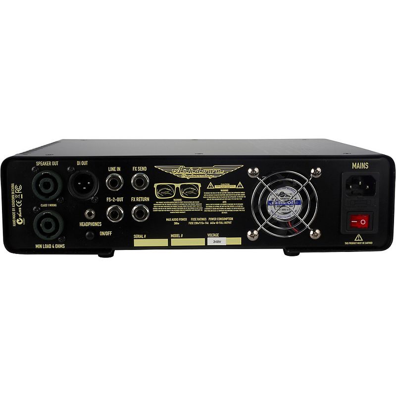 Ashdown Rootmaster RM-300 EVO II 300W Bass Amp Head Black and Red