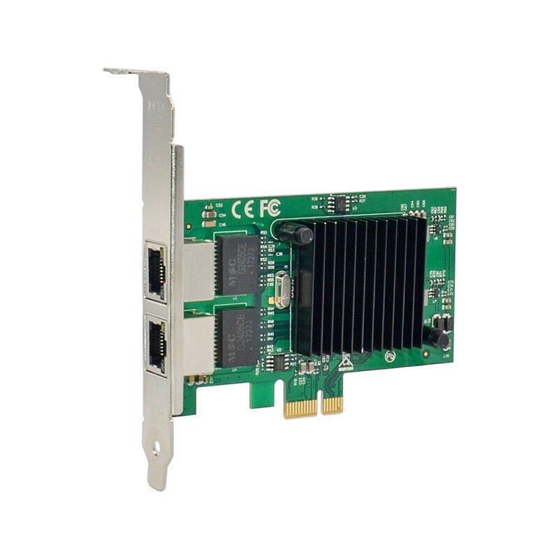 X-MEDIA 2-Port Dual Gigabit 1000Mbps PCI Express PCIe Card Adapter Intel 82575EB