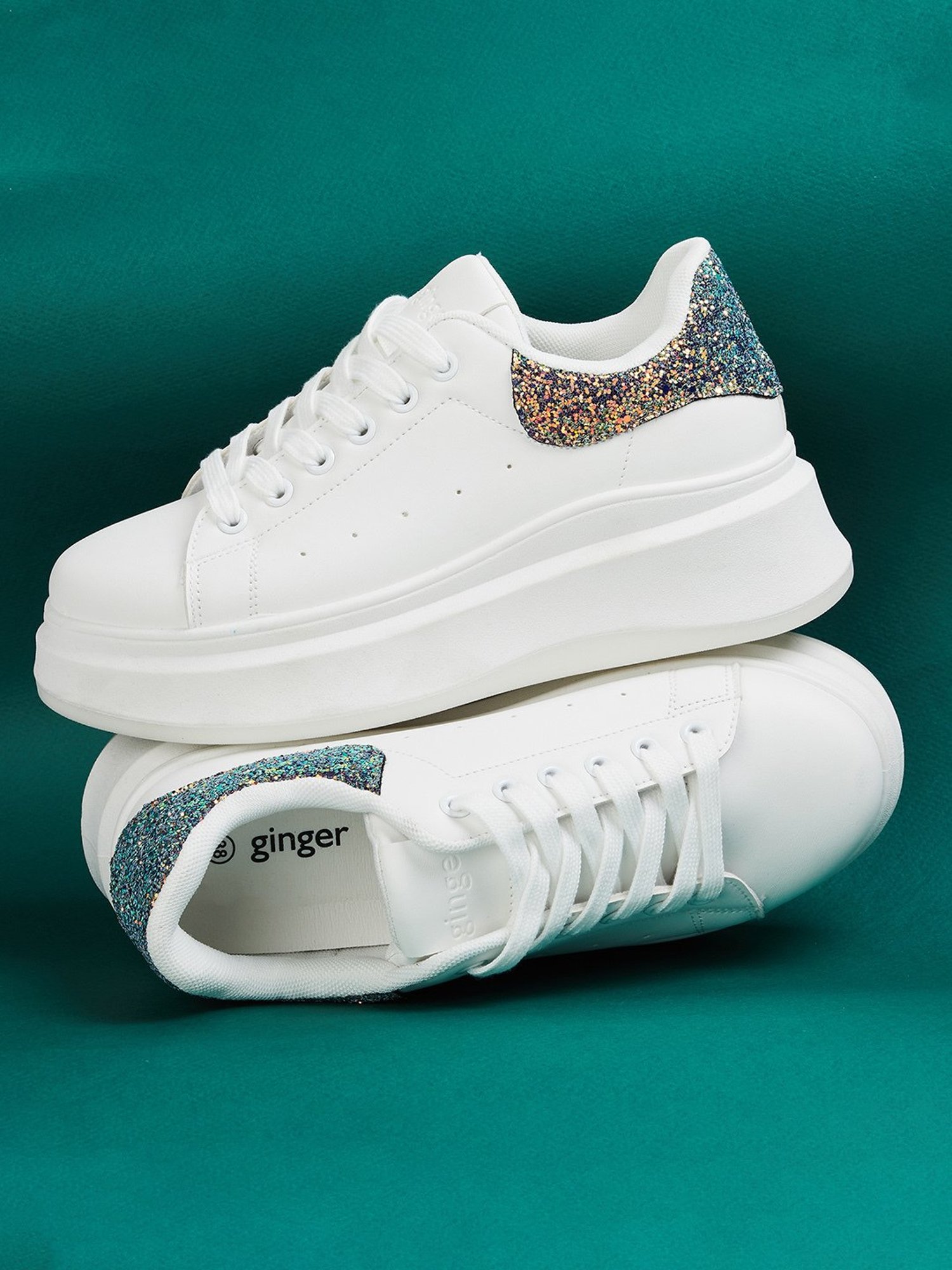 Ginger by Lifestyle Women's White Sneakers