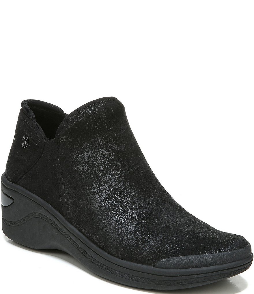 Bzees Domino Washable Wedge Booties