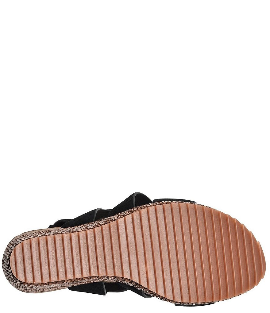 Sofft Haddison Suede Woven Wrapped Wedges