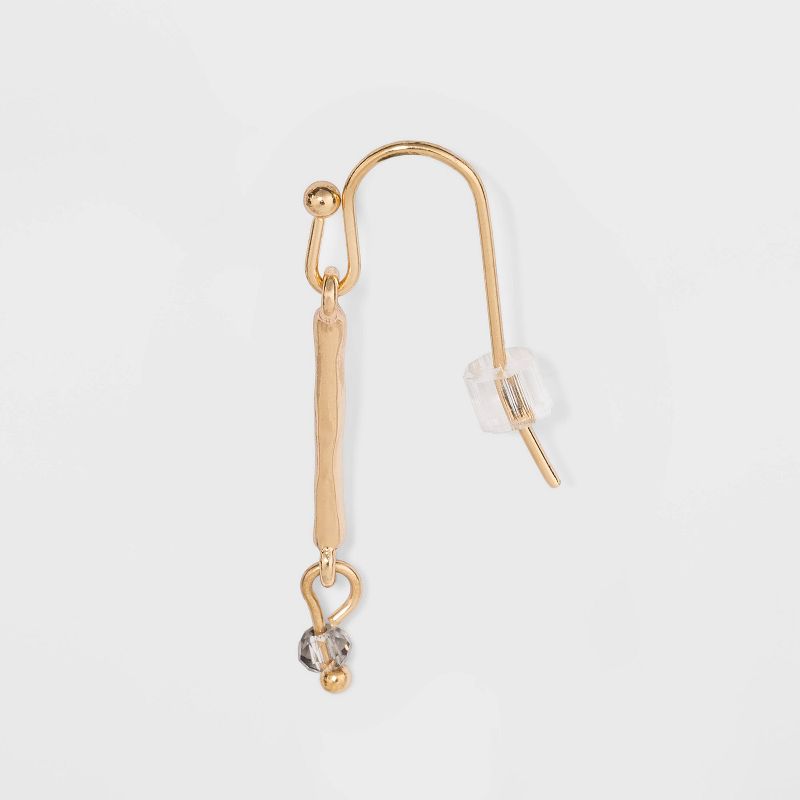 Steel Stud Earring Set 3pc - A New Day™ Gold