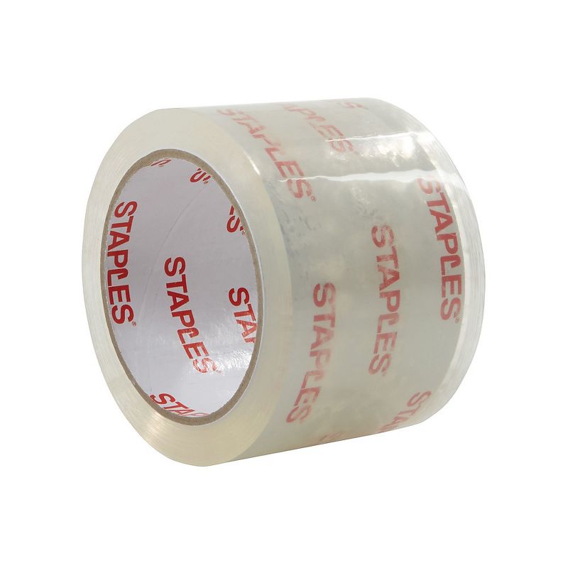 Staples Moving & Storage Packing Tape 2.83" x 54.6 Yds Clear 6/Rolls 504402