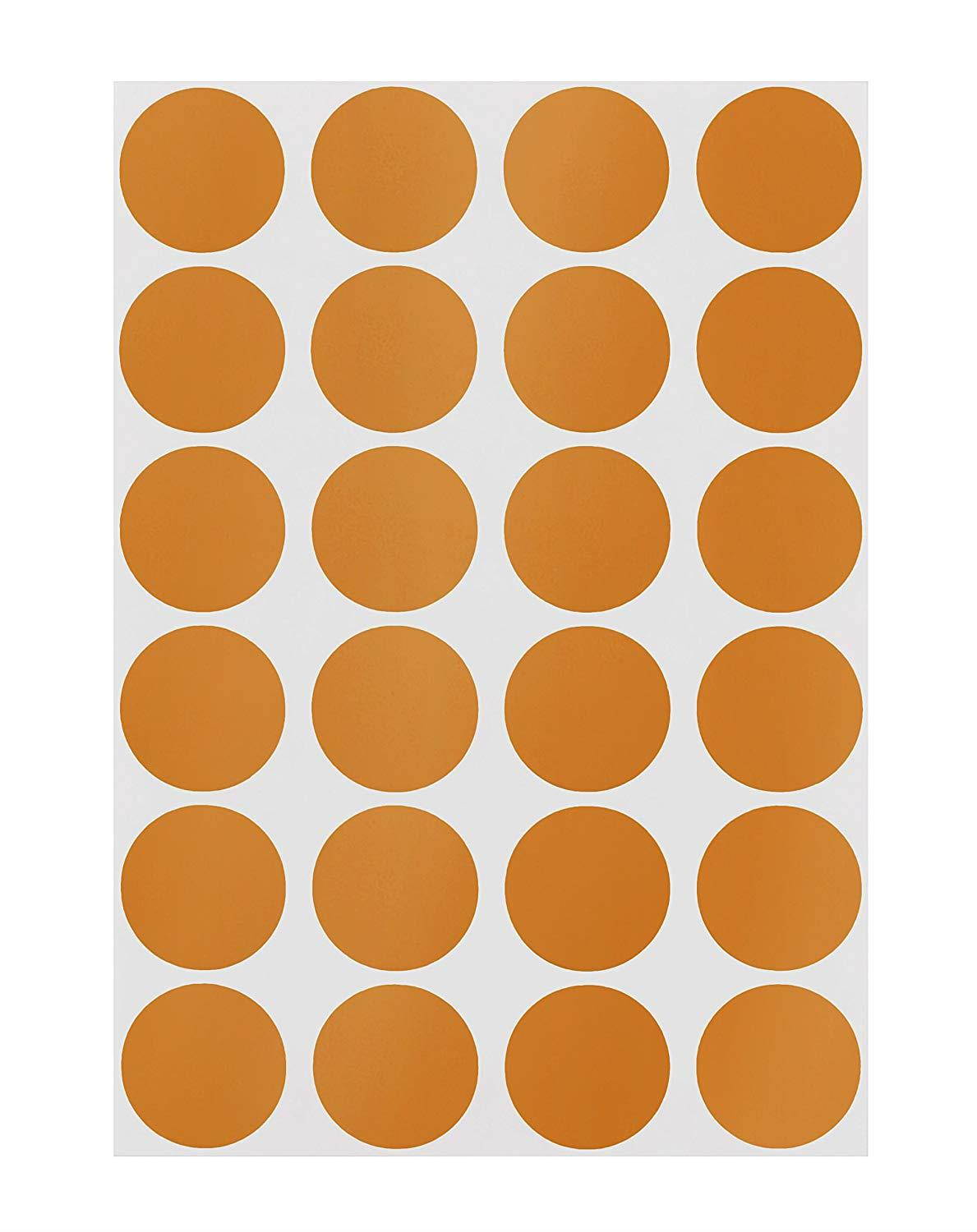 ChromaLabel 3/4 inch Color-Code Dot Labels on Sheets | 1,008/Pack (Metallic Bronze)