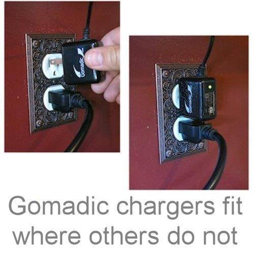 Gomadic High Output Home Wall AC Charger designed for the Texas Instrument TI-84 Plus CE with Power Sleep technology - Intelligently designed with Gomadic TipExchange