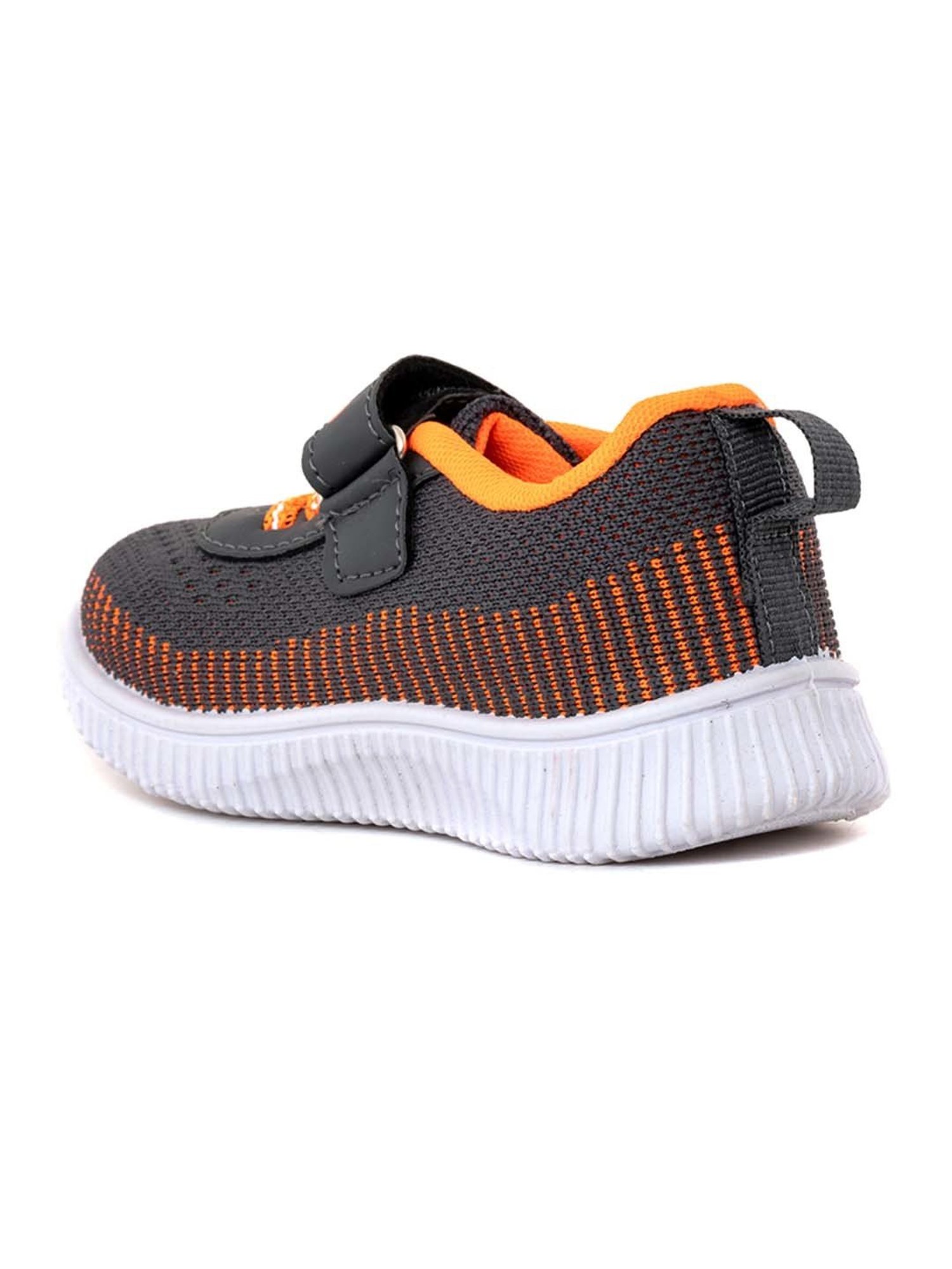 Khadim Kids Grey & Orange Walking Shoes