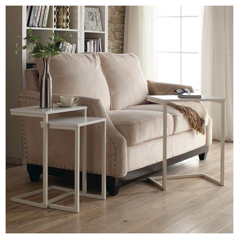 Caroline Nesting Table Set White - Carolina Forge