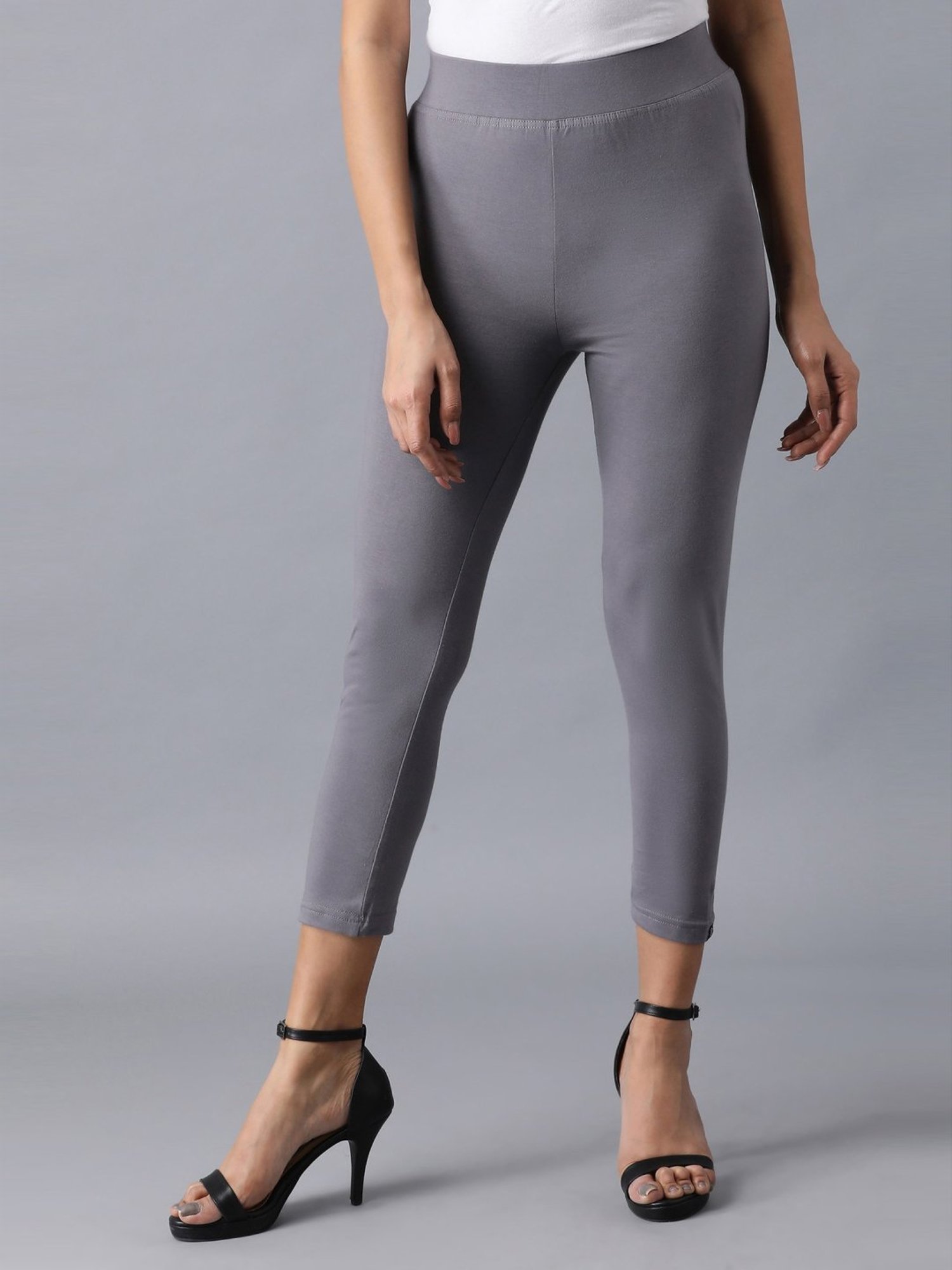 Elleven Grey Cotton Leggings