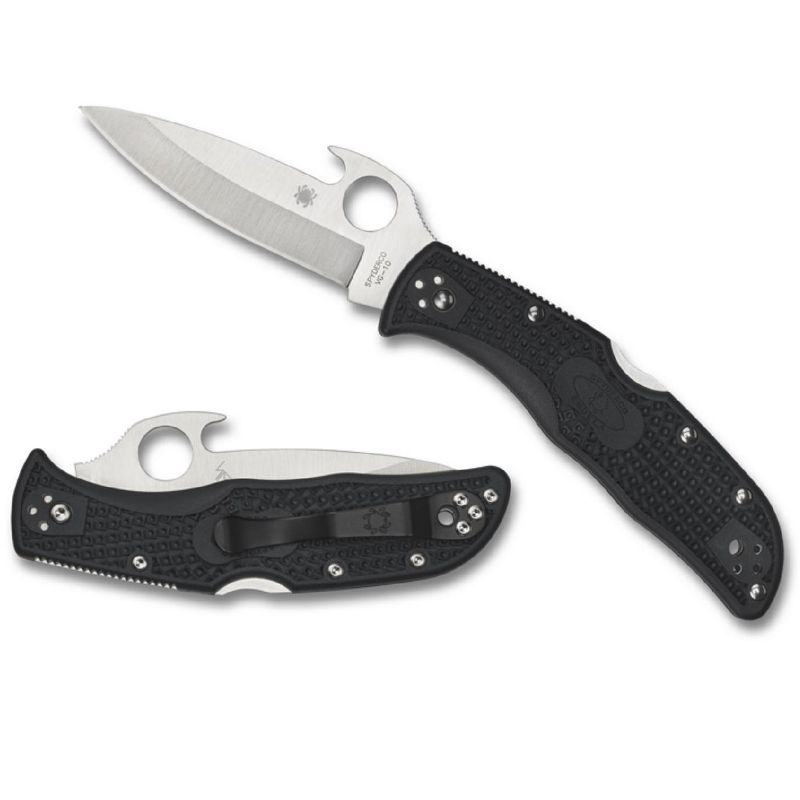 Spyderco Endela Wave Folder 3.41 in Blade Black FRN Handle