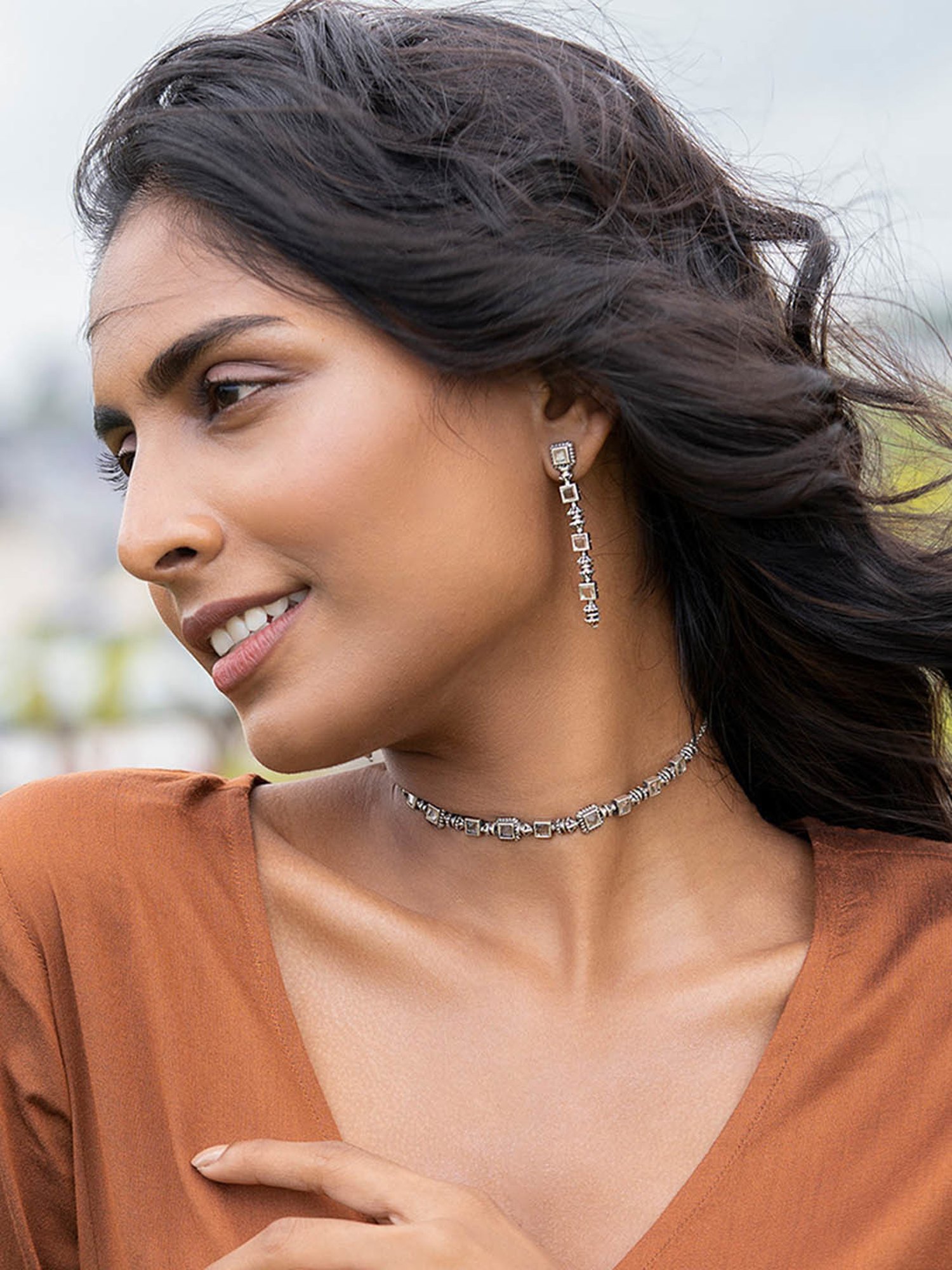 GIVA 92.5 Sterling Silver Double Infinity Love Necklace for Women