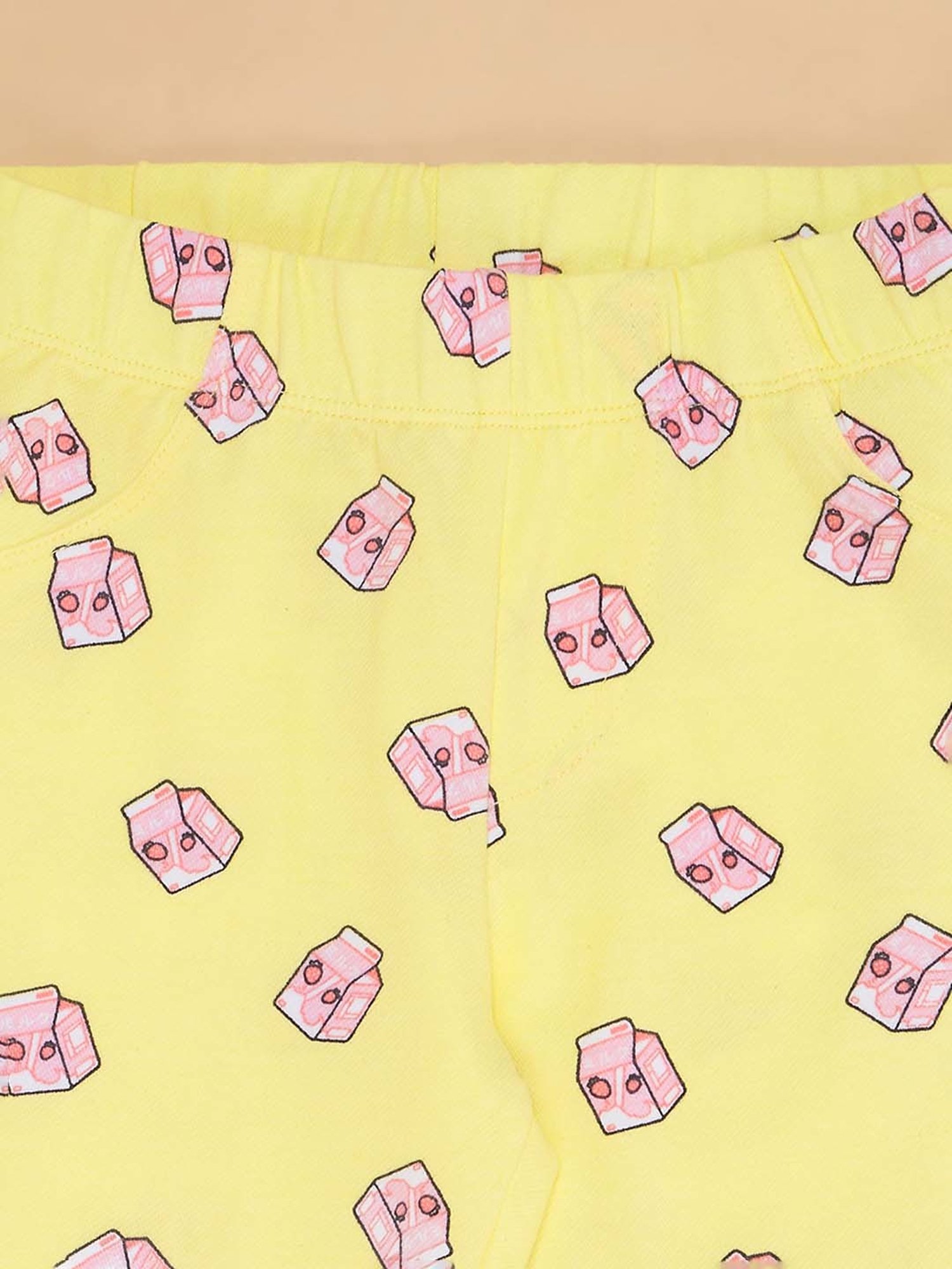 Pantaloons Junior Yellow Printed Jeggings