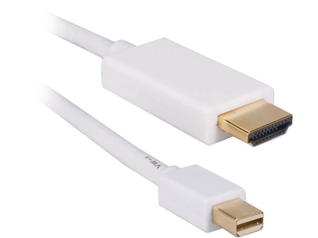 QVS MDPH-10 10 ft. Mini DisplayPort Thunderbolt to HDMI Digital Video Cable