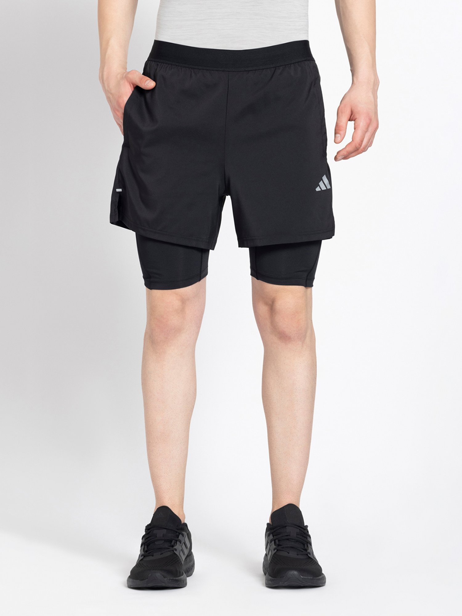 Reebok Black Regular Fit Sports Shorts