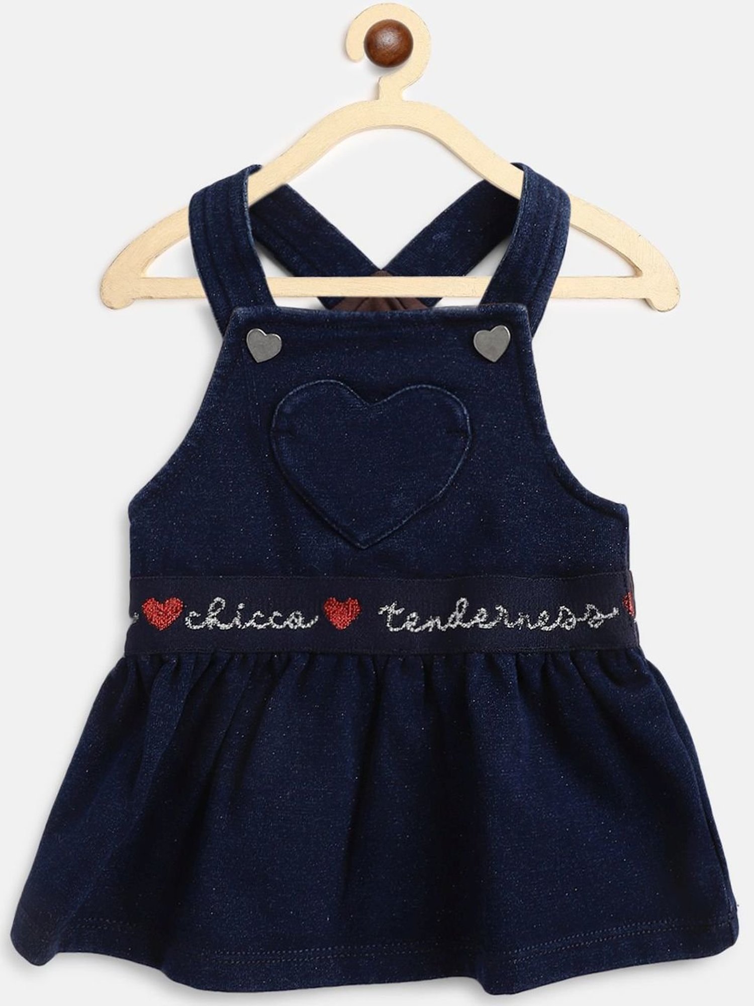 Chicco Kids Navy Cotton Printed Dunagree