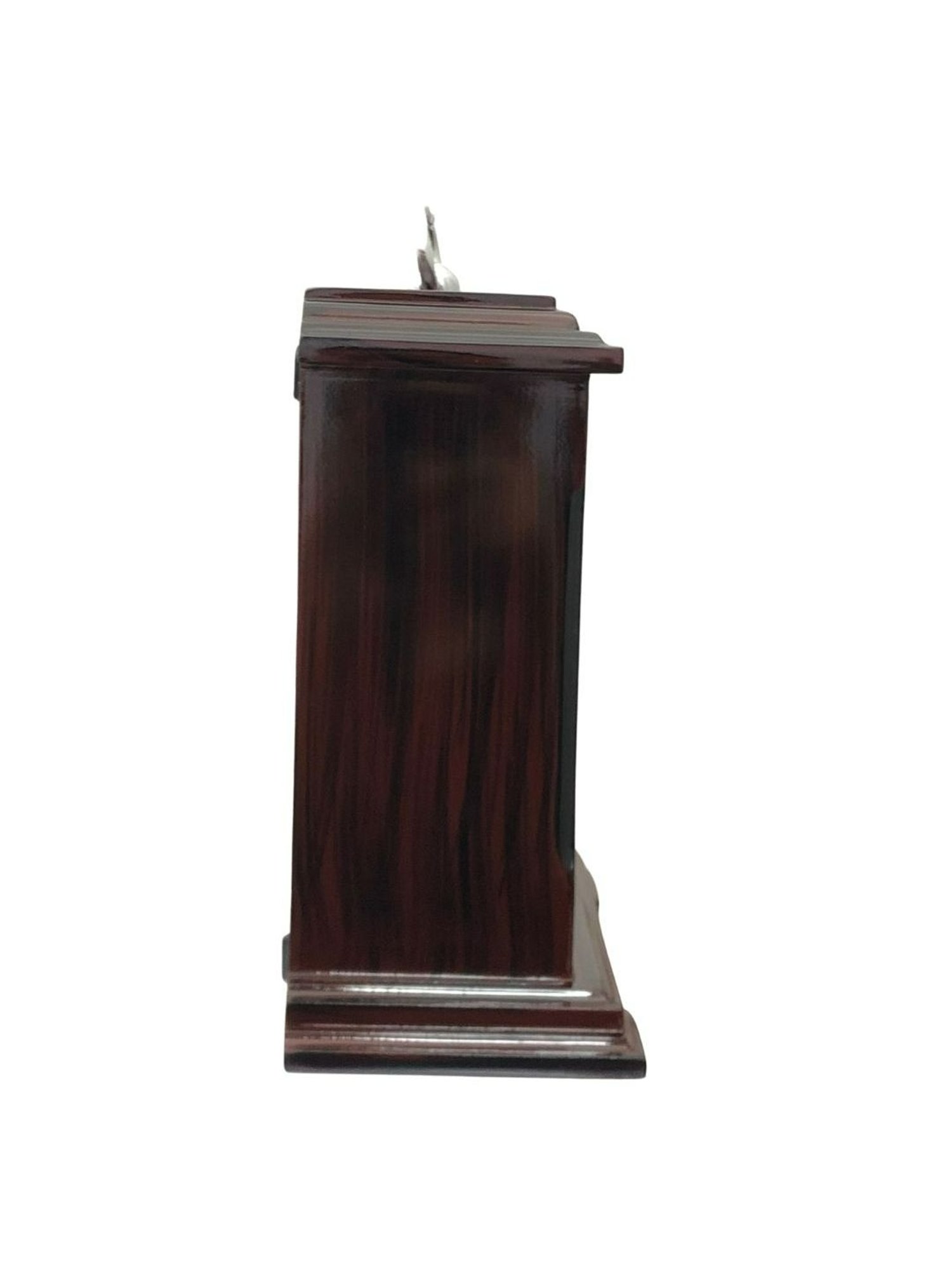 CHRONIKLE Rectangular Rosewood Brown Wood Table or Desk Clock
