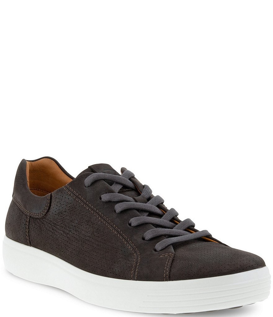 ECCO Men's Soft 7 Street Lace-Up Perforated Sneakers
