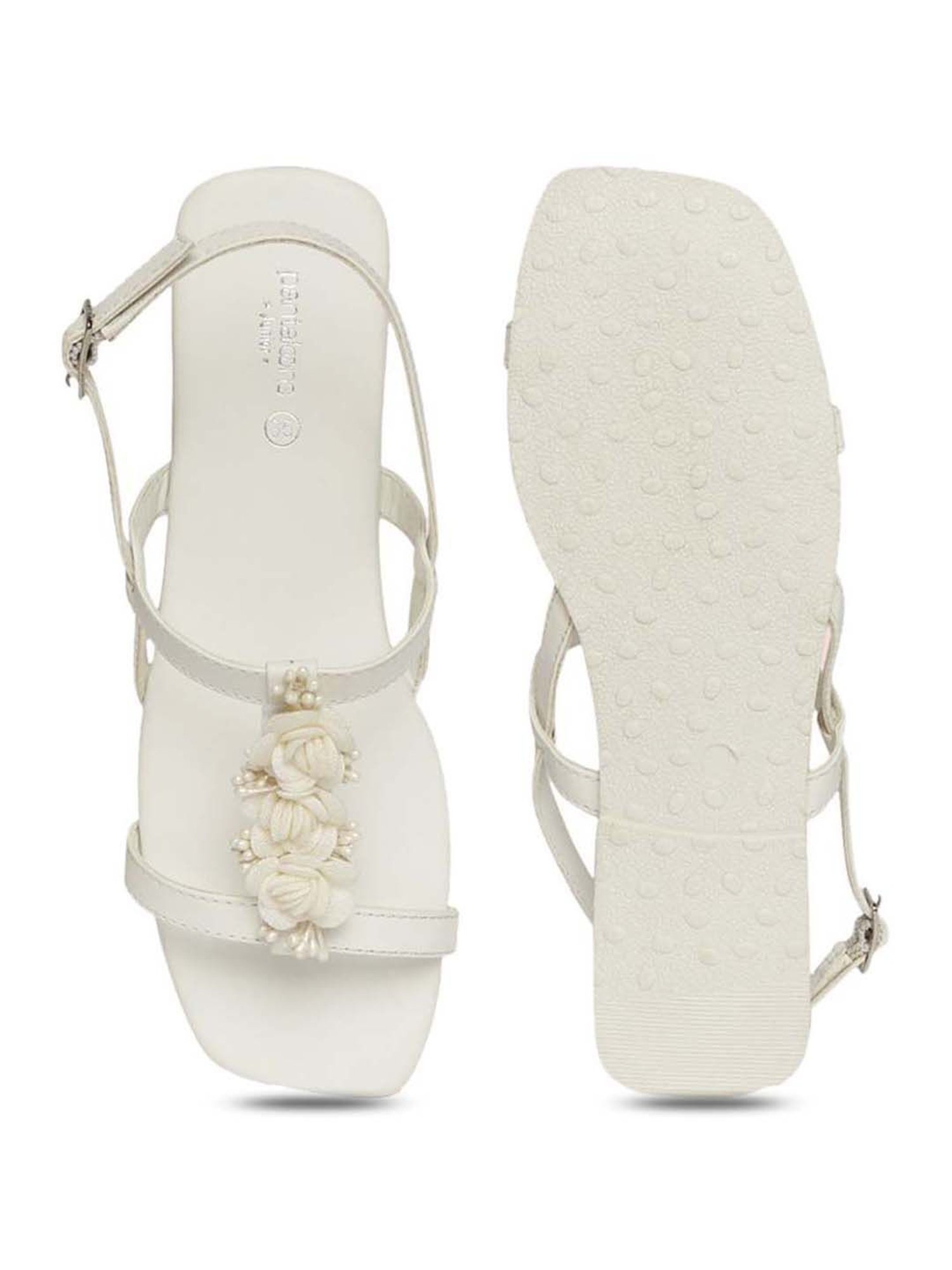 Pantaloons Junior White Casual Sandals