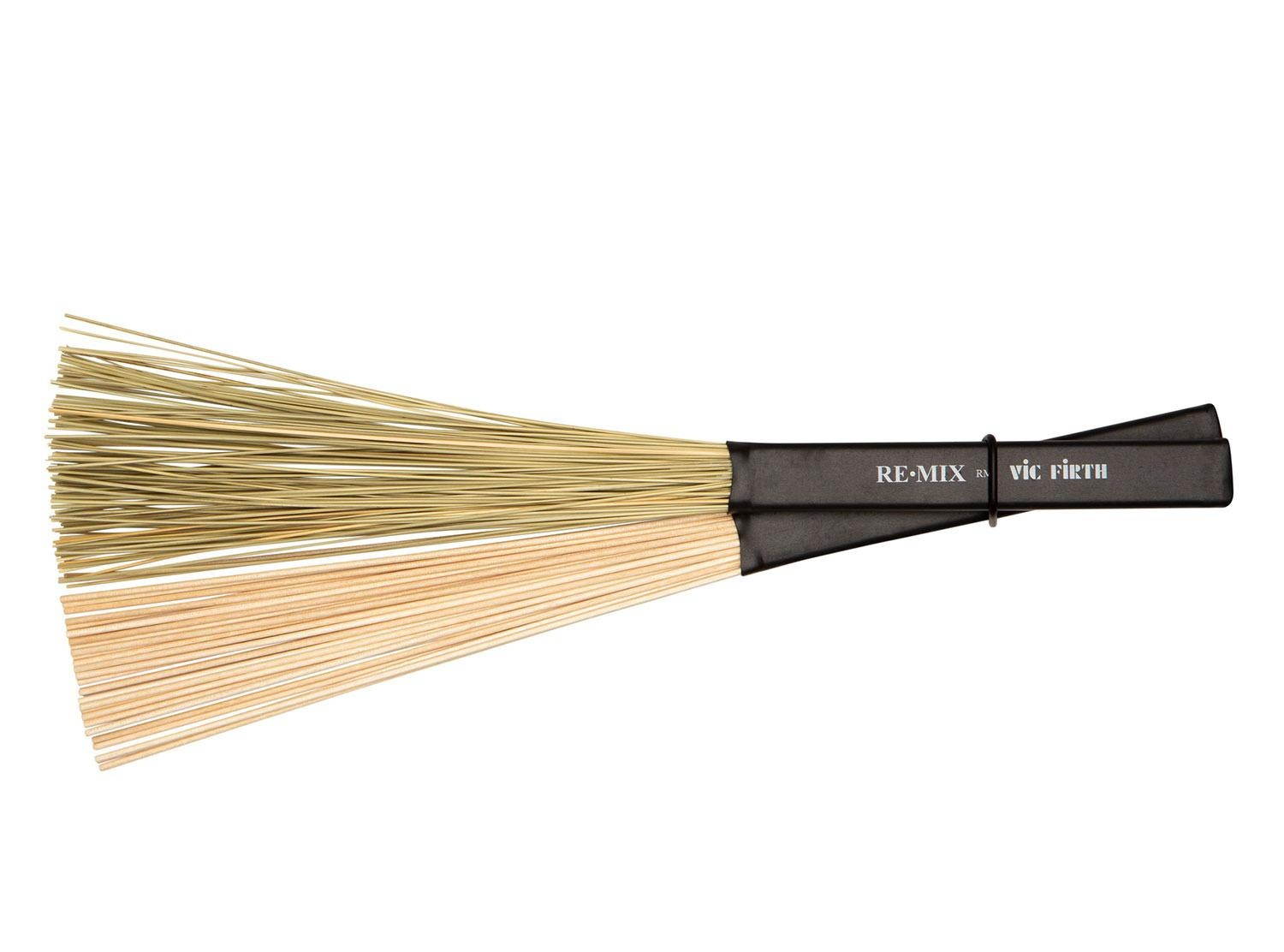 Vic Firth Re-Mix 2-Pair Combo Pack Grass and Birch Brushes