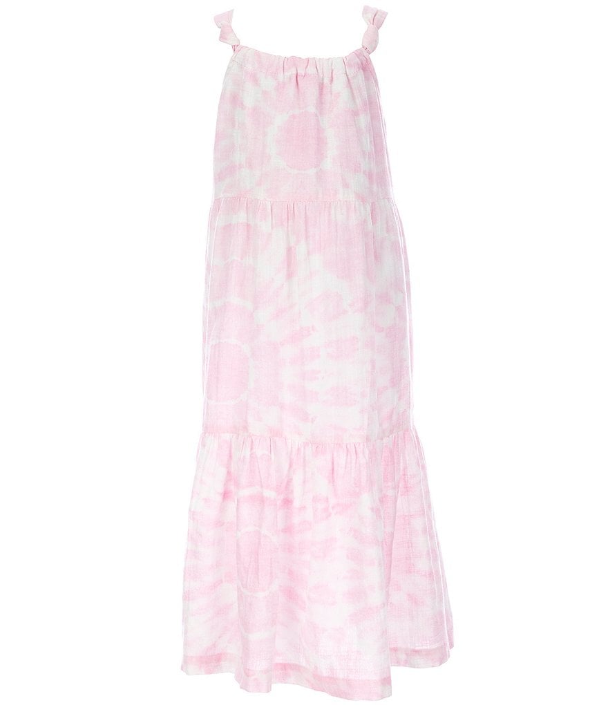 Bonnie Jean Big Girls 7-16 Tie-Dye Chiffon Tiered Maxi Dress