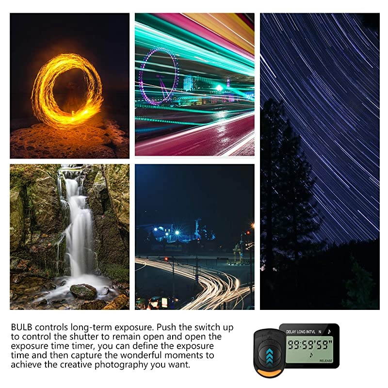 Timer Remote for Canon 50D, 40D, 30D, 20D, 10D, 5D,1Ds Mark III, 1D Mark III, 1D Mark II N, 1Ds Mark II,1D, 1V, EOS 3, D2000