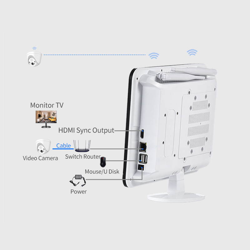 5MP 4CH security protection surveillance system Sistema de vigilancia AI smart playback Intelligent humanoid detection voice intercom cctv camera security system kit camaras de vigilancia con wifi