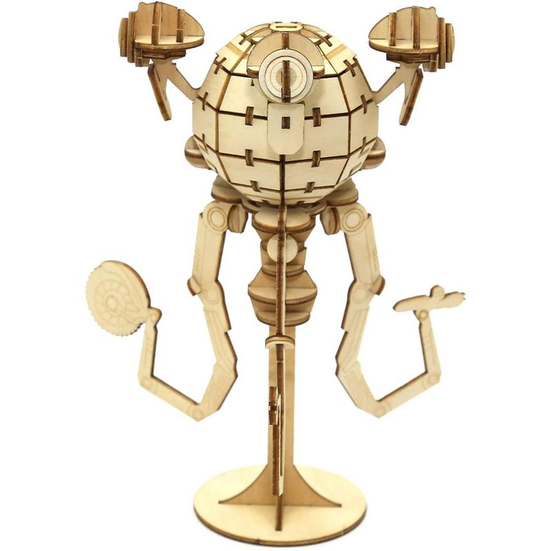 Incredibuilds Fallout Mr. Handy Poster & Wood Model Figure Kit