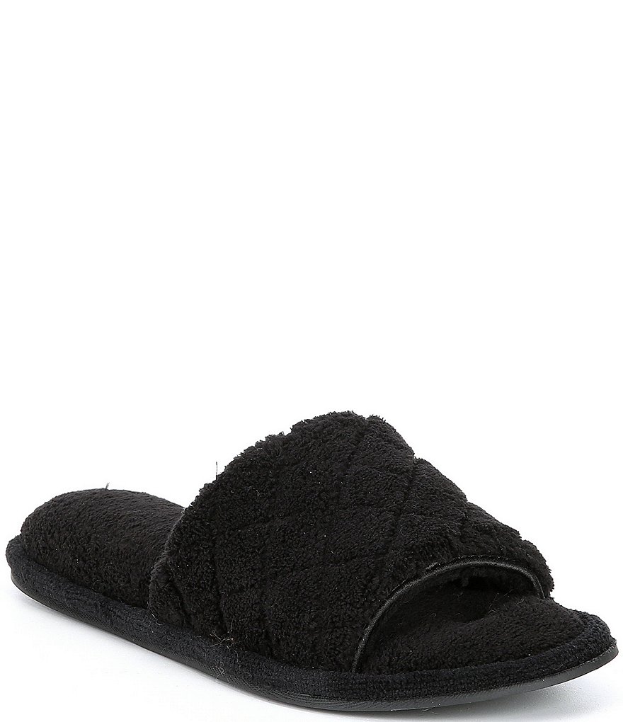 Cabernet Quilted Microfiber Terry Slippers