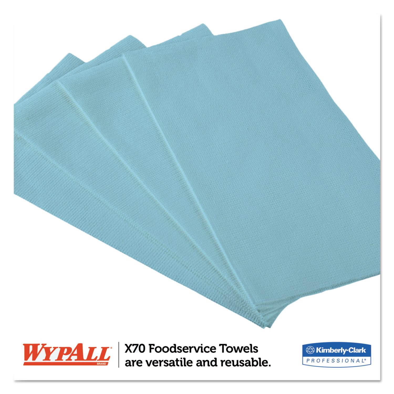 KIMBERLY CLARK X70 Foodservice Towels 1/4-Fold 12 1/2 x 23 1/2 Blue 300/Carton