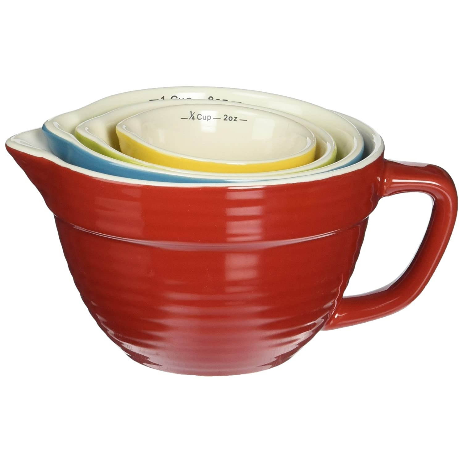 Creative Co-Op Set of 4 Bowl Shaped Measuring Cups