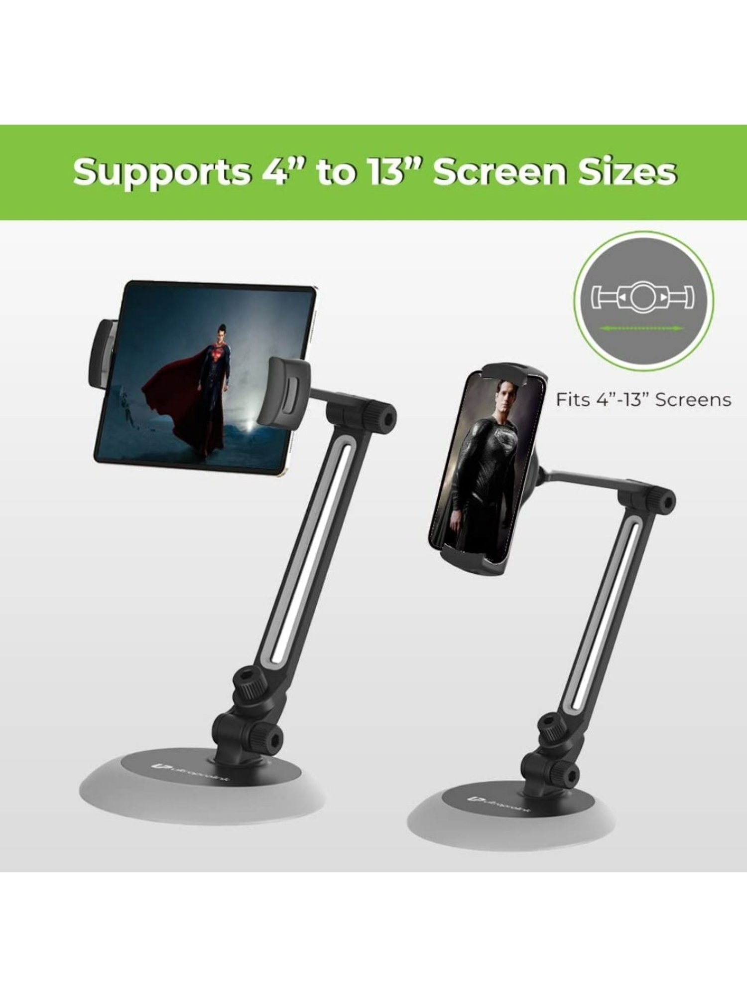 GRIPP Magic Stand Compatible for All Mobile Phones Devices (Black)