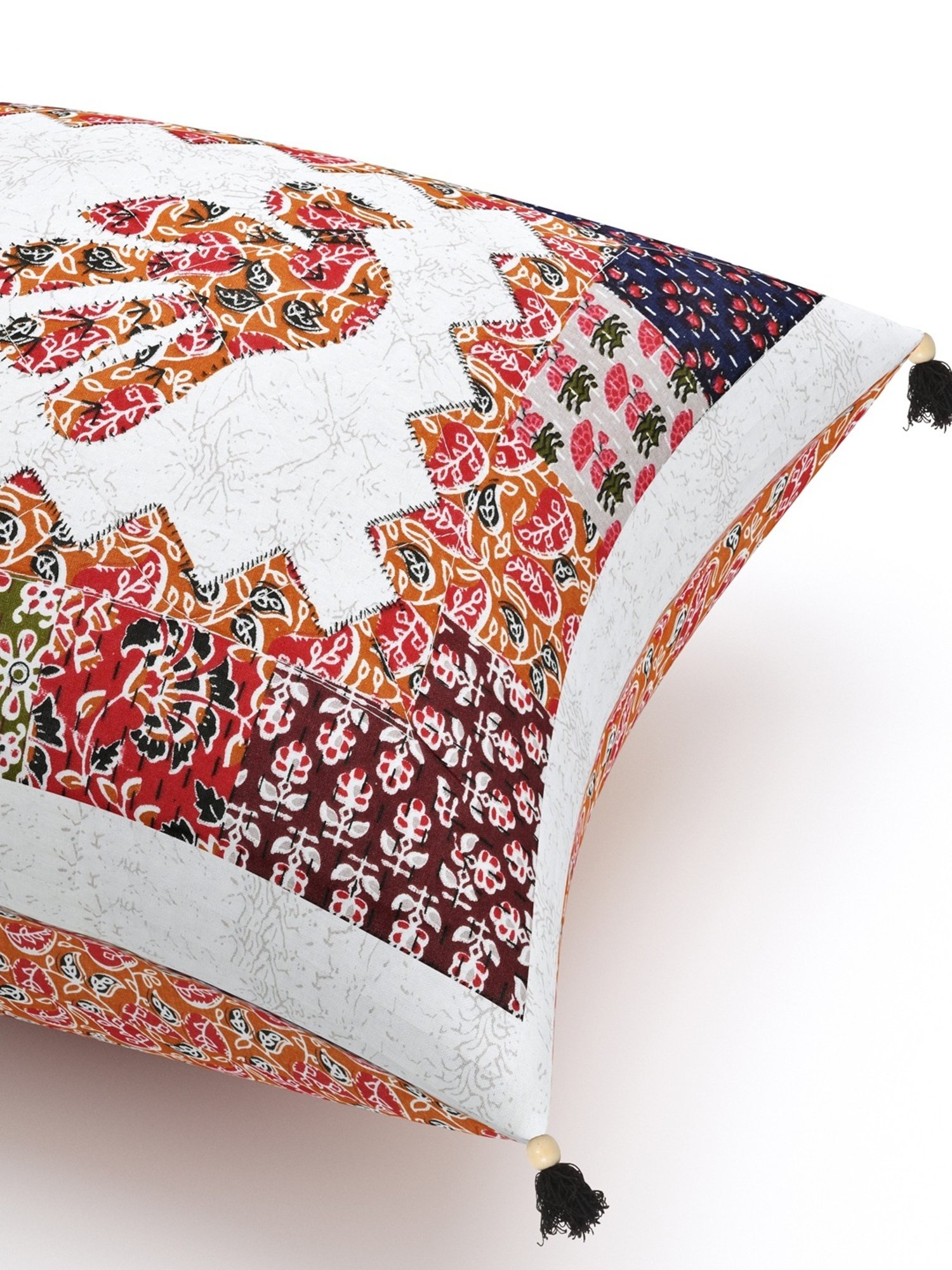 Living Roots Jaipuri Multicolor Cotton Cushion Covers - Set of 5