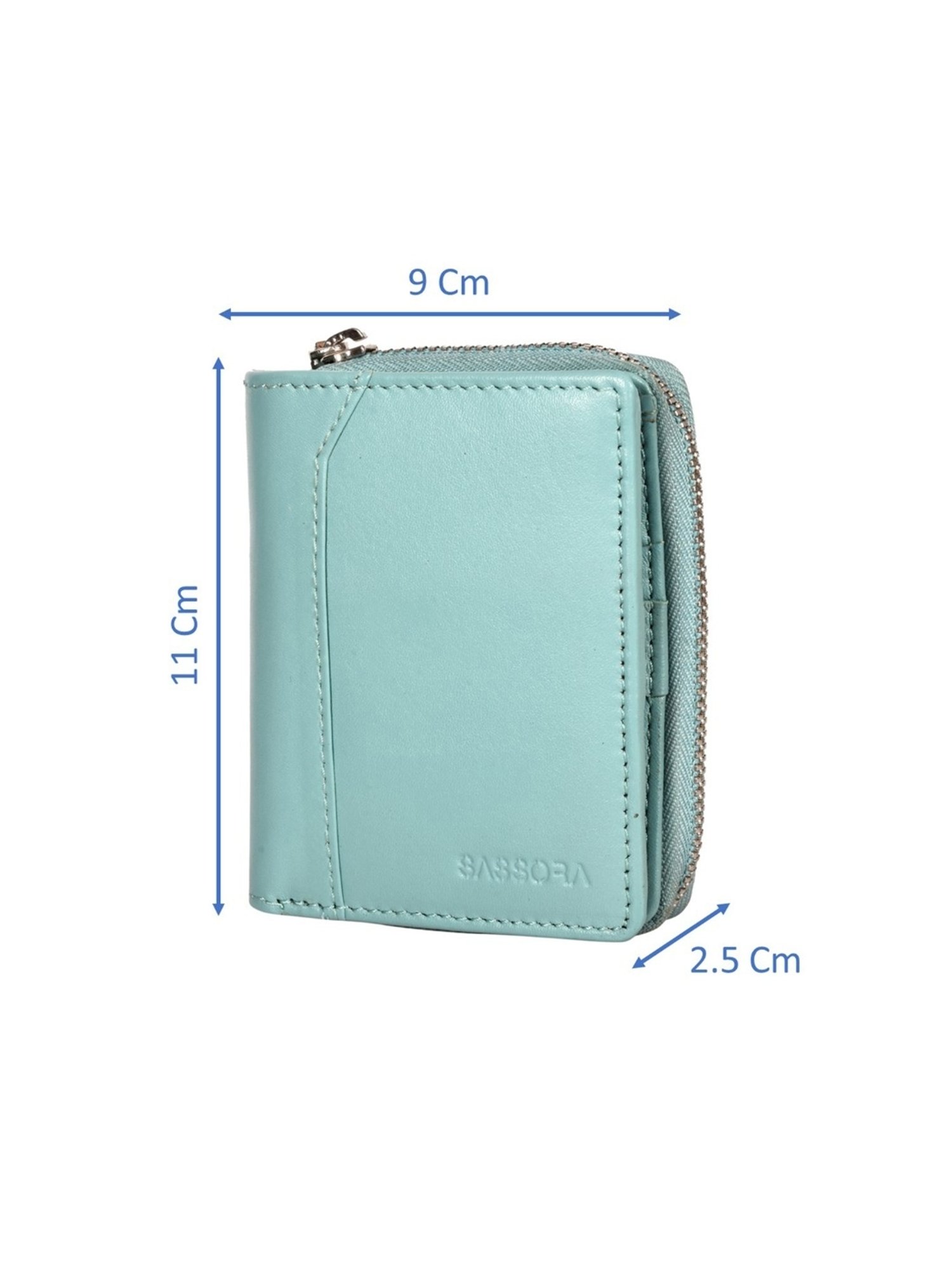 SASSORA NOVA Blue Leather Wallet