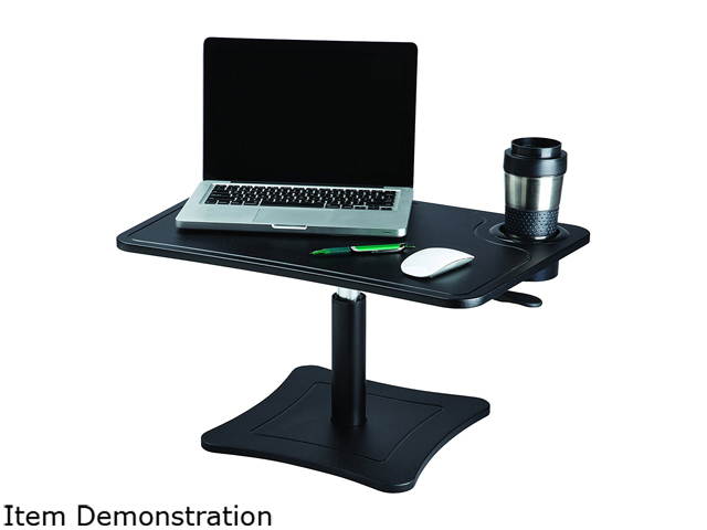 Victor DC240B High Rise Height Adjustable Laptop Stand with Storage Cup (Black)