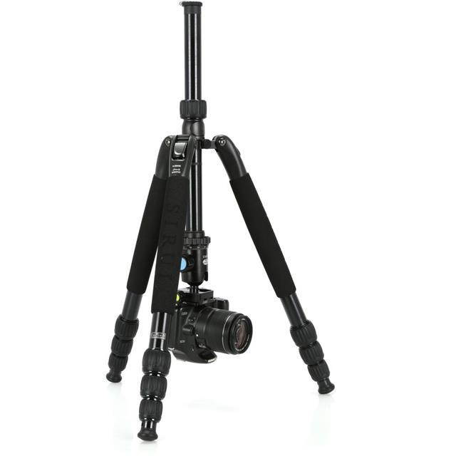 Sirui T-2004S T-S Series Aluminum Travel Tripod / Monopod, 33 lb Capacity, Black