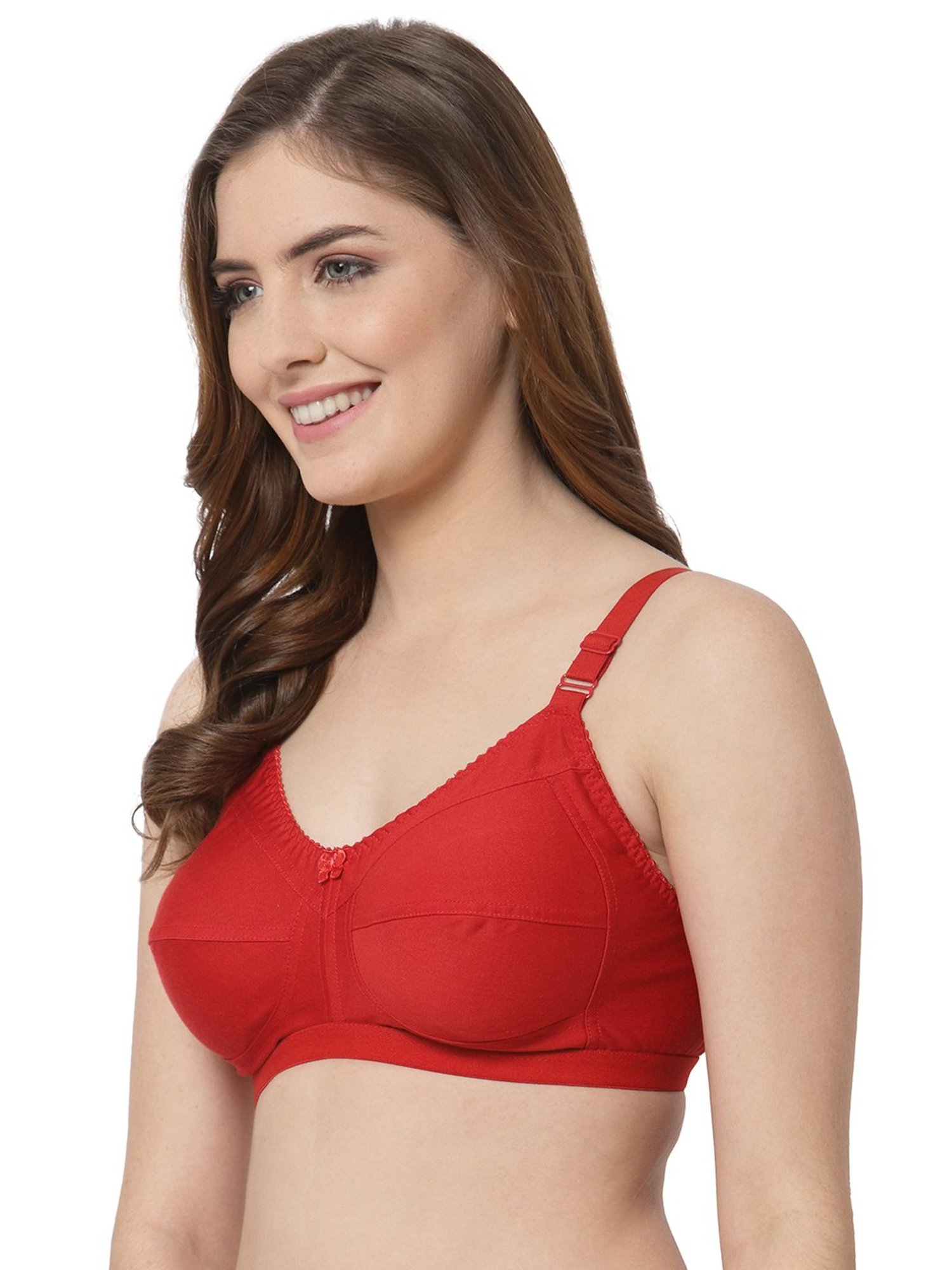 Cukoo Red Full Coverage Non-Padded Everyday Bra