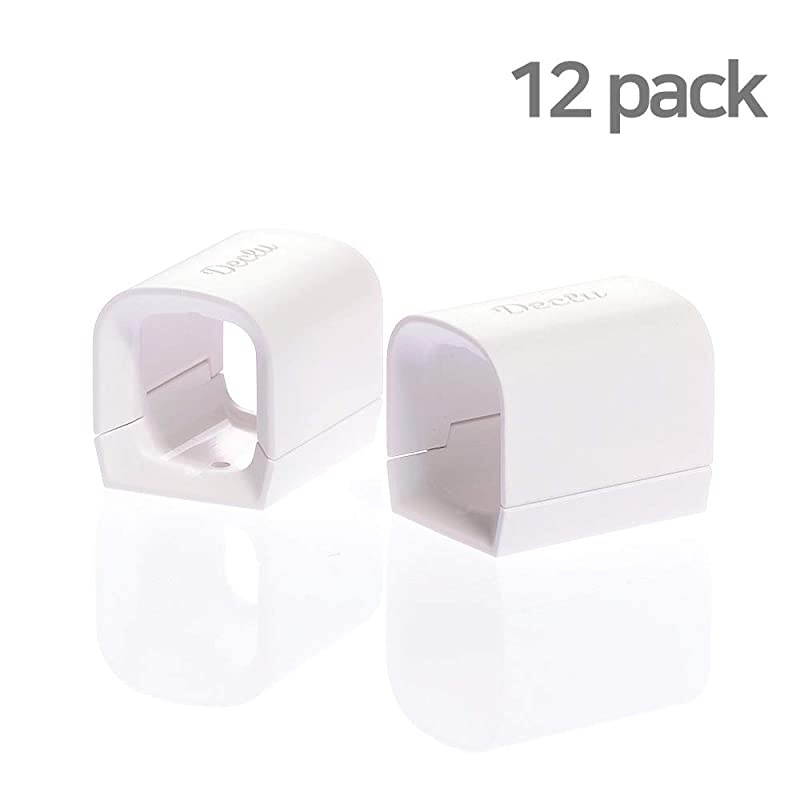 12 Pack Cable Clip with Eva Foam and Strong Adhesive Tape  Cable Tok Multipurpose Wire Management Drop for Home Office Car and Desk Convenient Cord Holder Organizer Gift for Family White