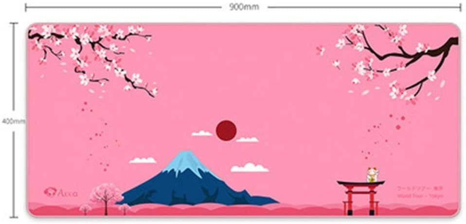 EPOMAKER AKKO Sakura 87 Keys RGB Wired Mechanical Keyboard with World Tour Deskmat for Gaming/Mac/Win (Gateron Yellow Switch)