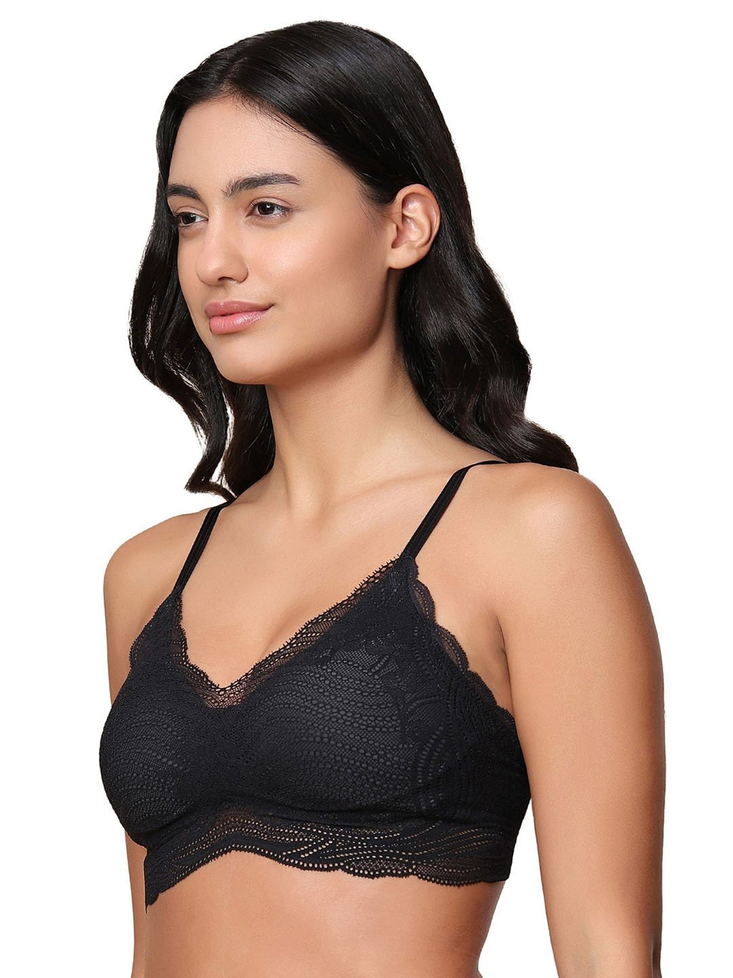 Triumph Black Lace Full Coverage T-Shirt Bra