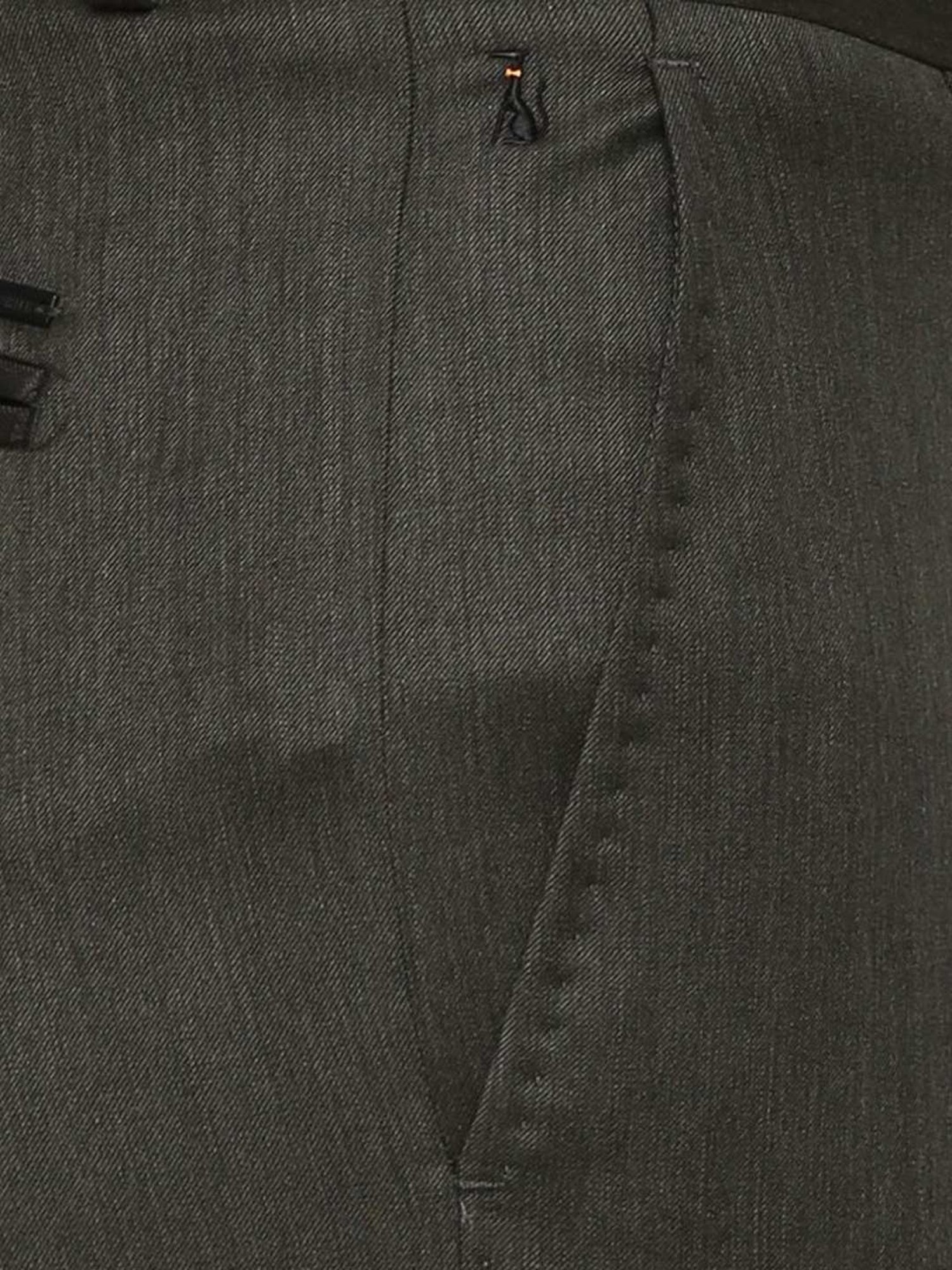 Simon Carter London Black Slim Fit Flat Front Trousers