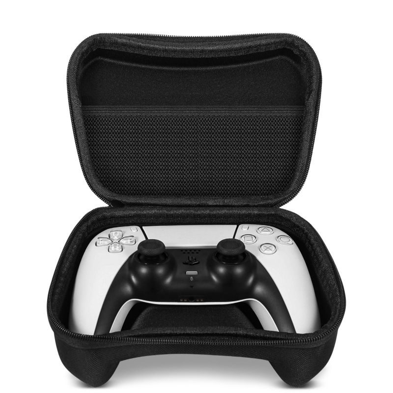 Console Controller Holder Case For PS5 Dualsense, Xbox Series X/S, Switch Pro Controller Gamepad Carrying Pouch Storage Bag Organizer, Shock-proof EVA, Water Resistant Protection