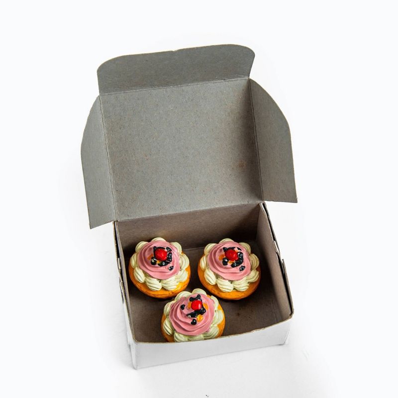 18" Doll Food Kitchen Accessories - American Bake Shop 3pc Cupcake Set Plus Box