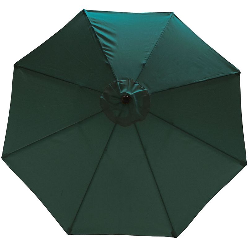 9' x 5' Rectangular Double Top Patio Outdoor Market Umbrella Emerald Green - Crestlive Products