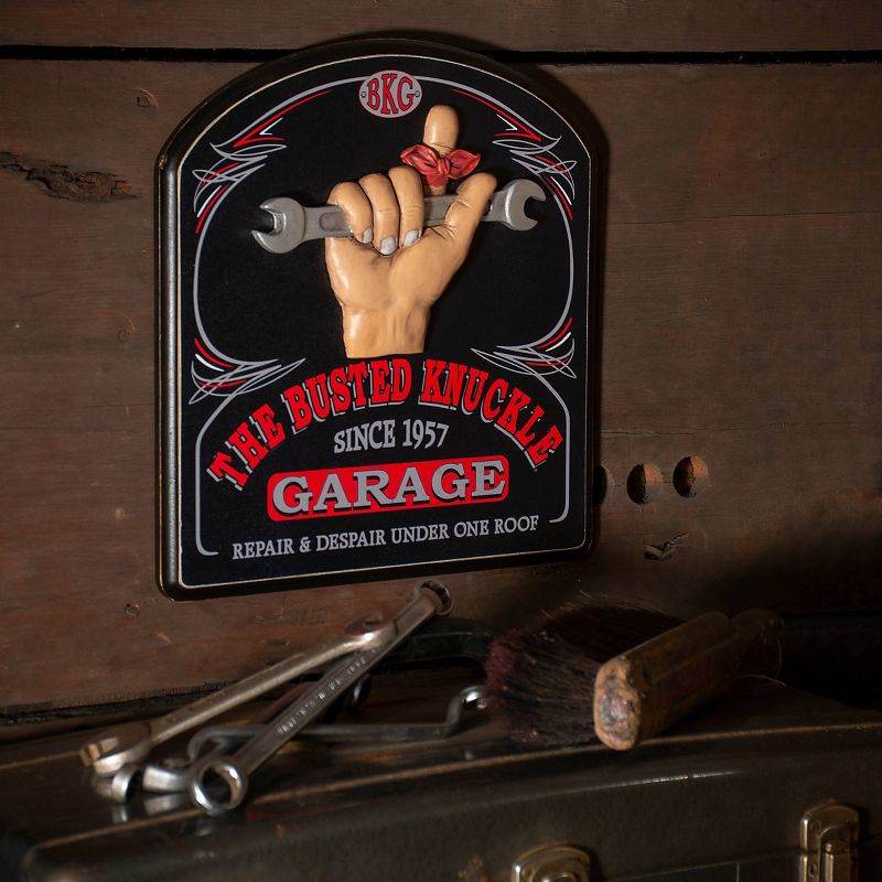 Pub Decorative Accent Sign - The Busted Knuckle Garage