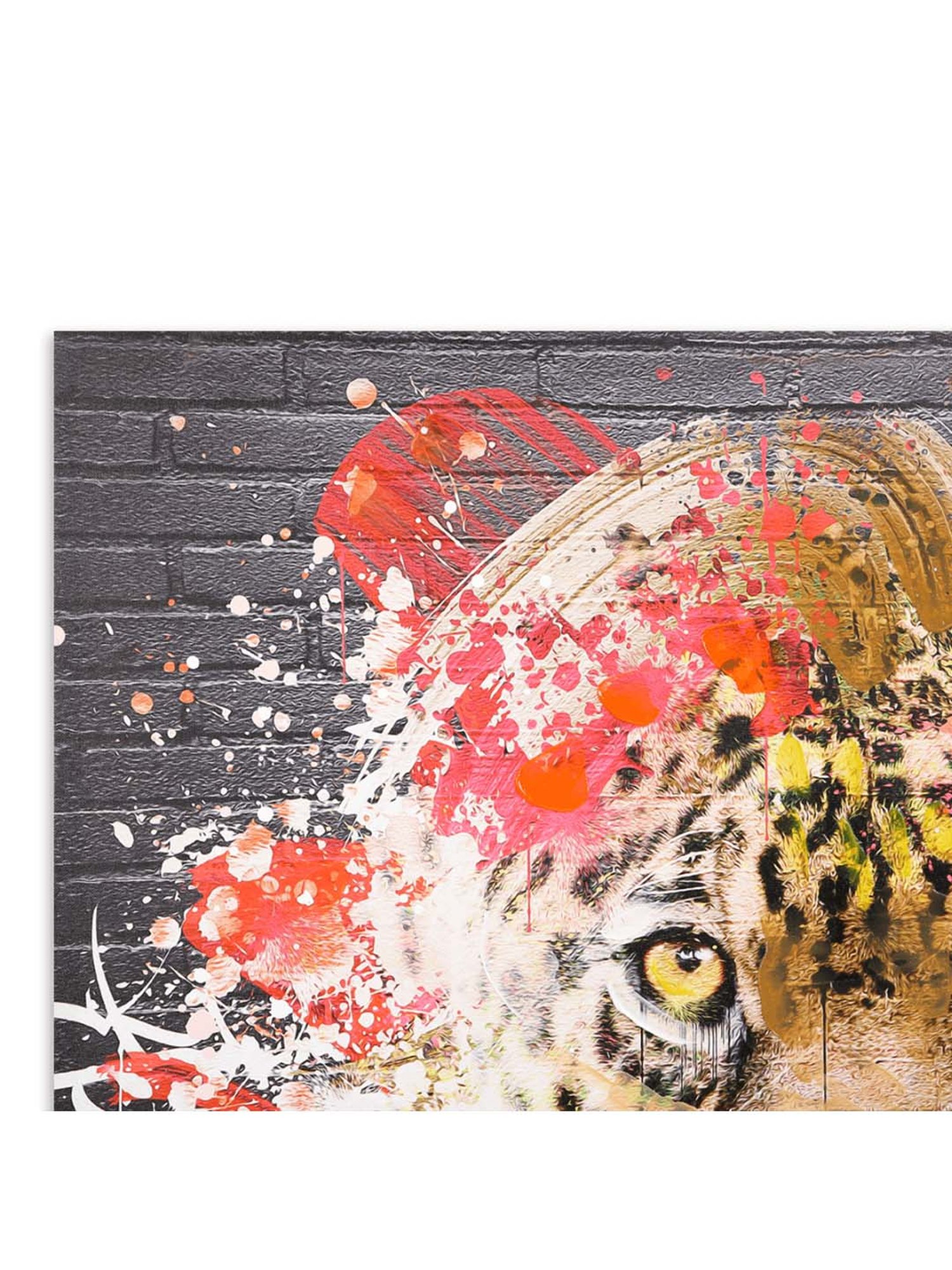 Home4U Multicolor Canvas 100 cm Tiger Wall Art - Set of 1