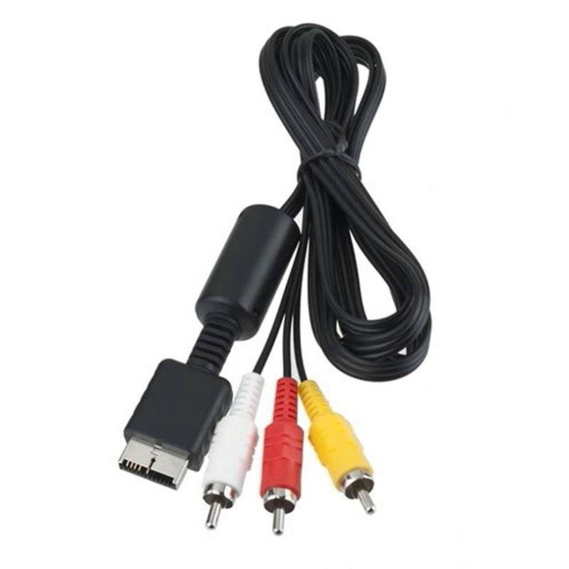 High Quality Audio Video AV Cable Cord Wire to 3 RCA TV Lead for Sony for Playstation PS1 PS2 for PS3 Console Cable