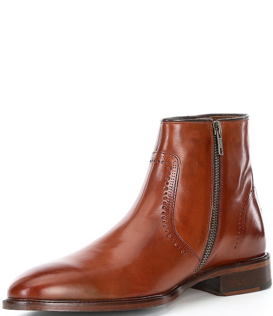 Johnston & Murphy Men's Sayer Side Zip Plain Toe Boots