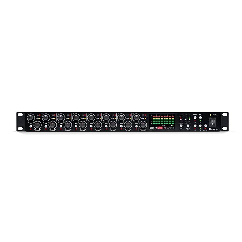 Scarlett OctoPre Dynamic 8-Channel Mic Pre Expansion with Analog Compression, 8 In/8 Out